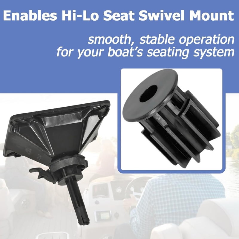 auaurly Hi-Lo Bushing,Seat Base Adapter 2171032 for 2-3/8 inch Post,Boat Seat Pedestal Bushing Fits Hi-Lo Seat Swivel Mount - Image 4